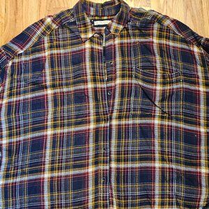 We the Free Plaid Top Flannel type Fabric